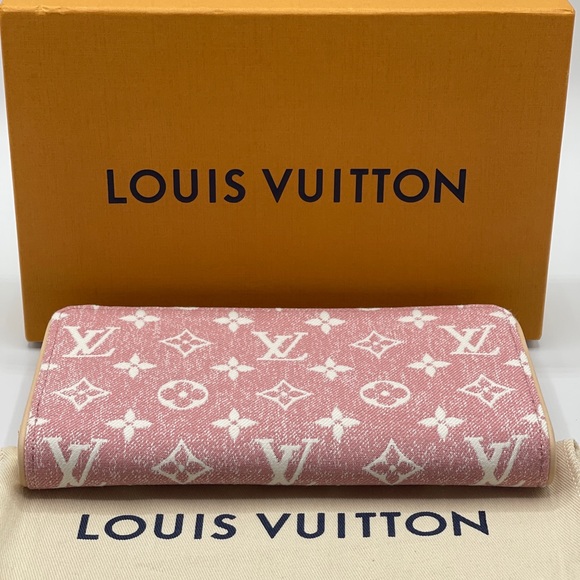 Louis Vuitton Jacquard Denim Monogram Long Round Zippy Wallet Limited Edition - Picture 9 of 16
